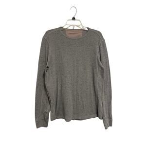 John Varvatos USA Long Sleeve Thermal Men’s Medium Gray Made In Peru